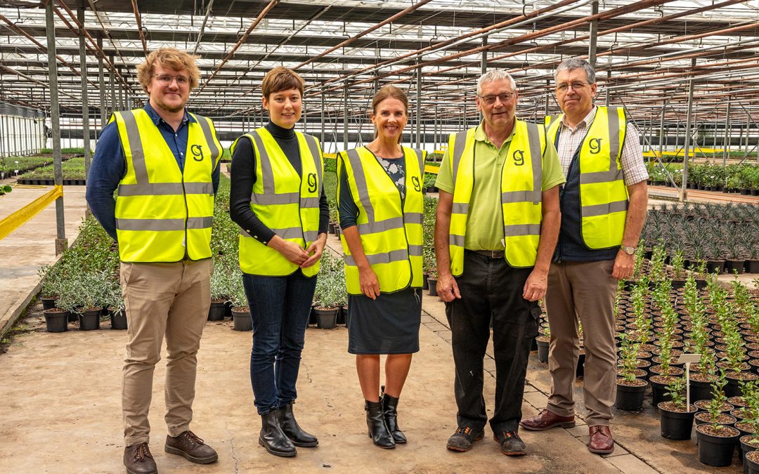 Trudy Harrison MP for Copeland and Defra minister, visits Greenwood Plants to discuss its peat-free growing success